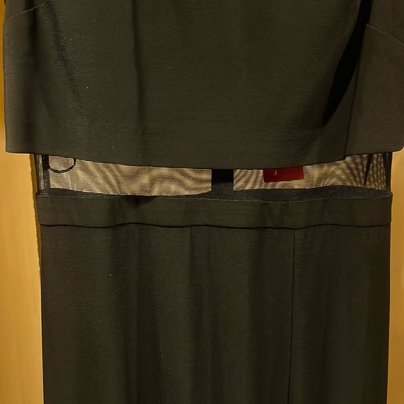 🏷️ NWT | Black Cut Out Mesh Maxi Dress - Picture 6 of 15
